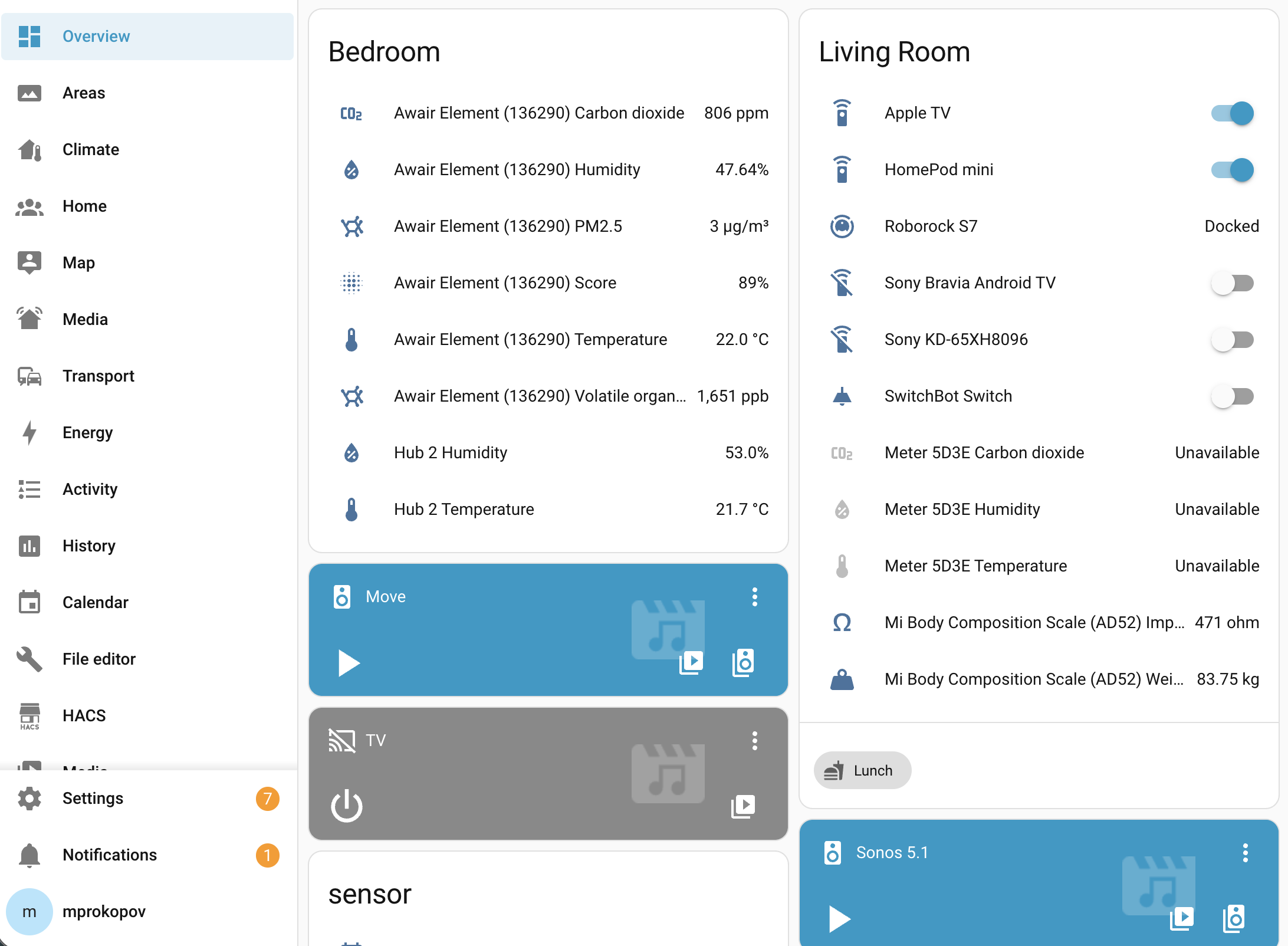 Home Assistant Dashboard